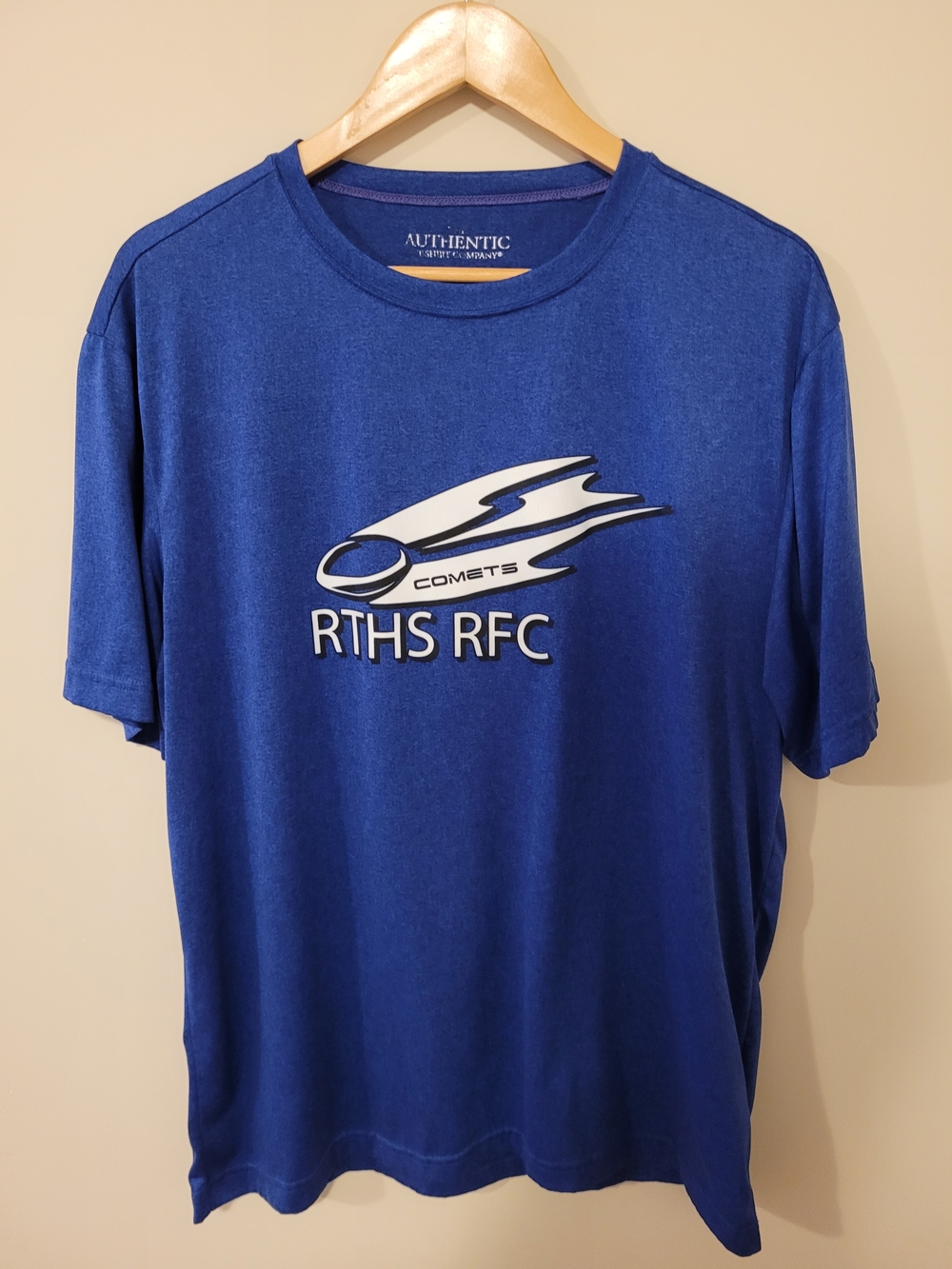 Blue Comets RTHS RFC Men's Rugby T-Shirt Size Large